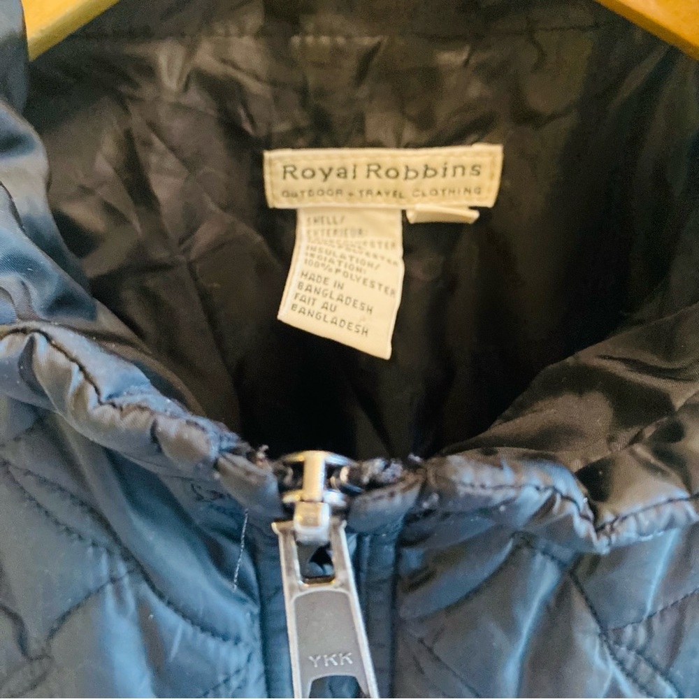 Royal Robbins Black Quilted Vest Size Medium - Picture 3 of 4